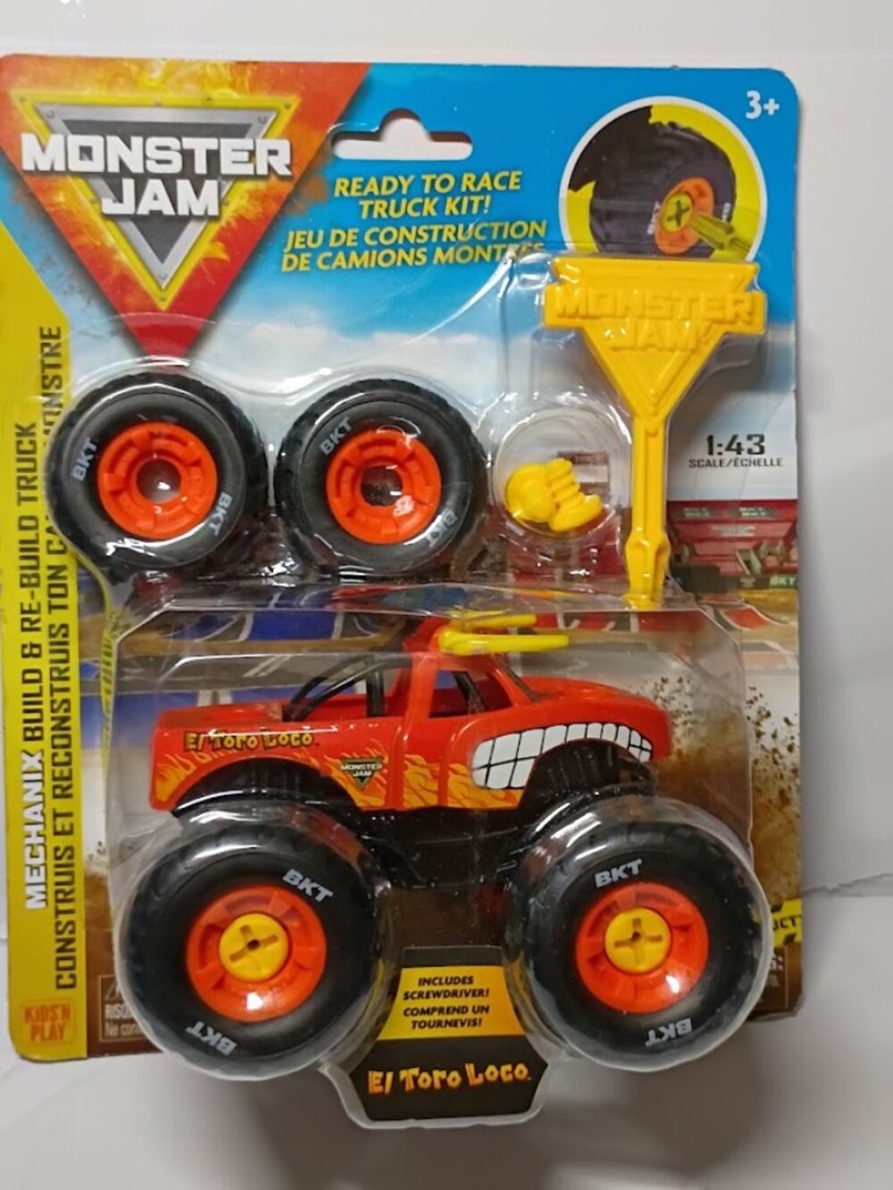 Monster Jam Mechanix Builds Re-build Truck Kit, 1:43 Scale.